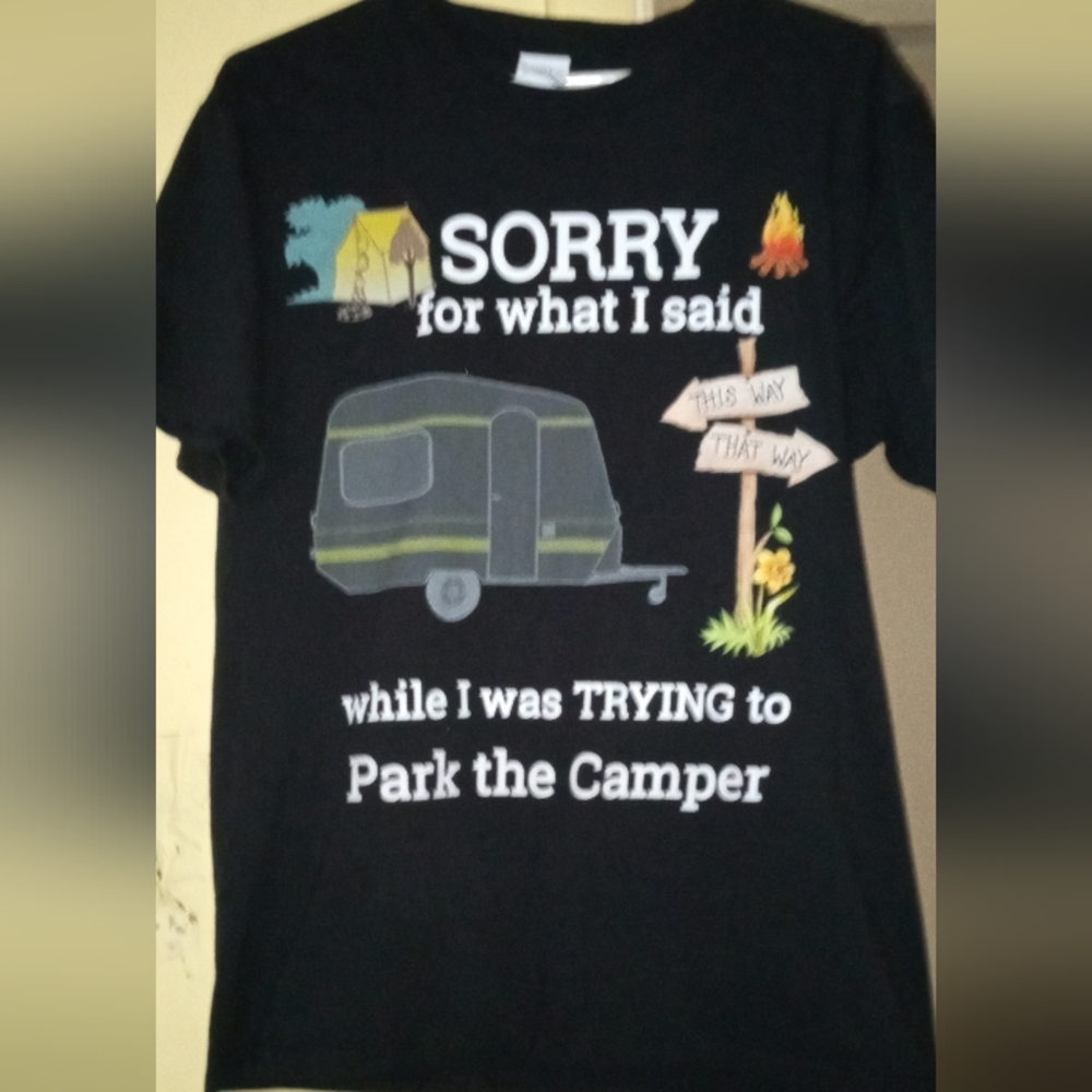 Never worn camping T-shirt
